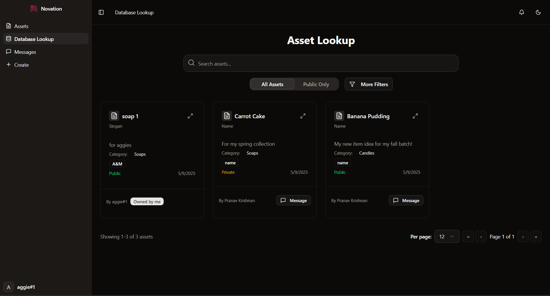 App screen 2 - dark mode