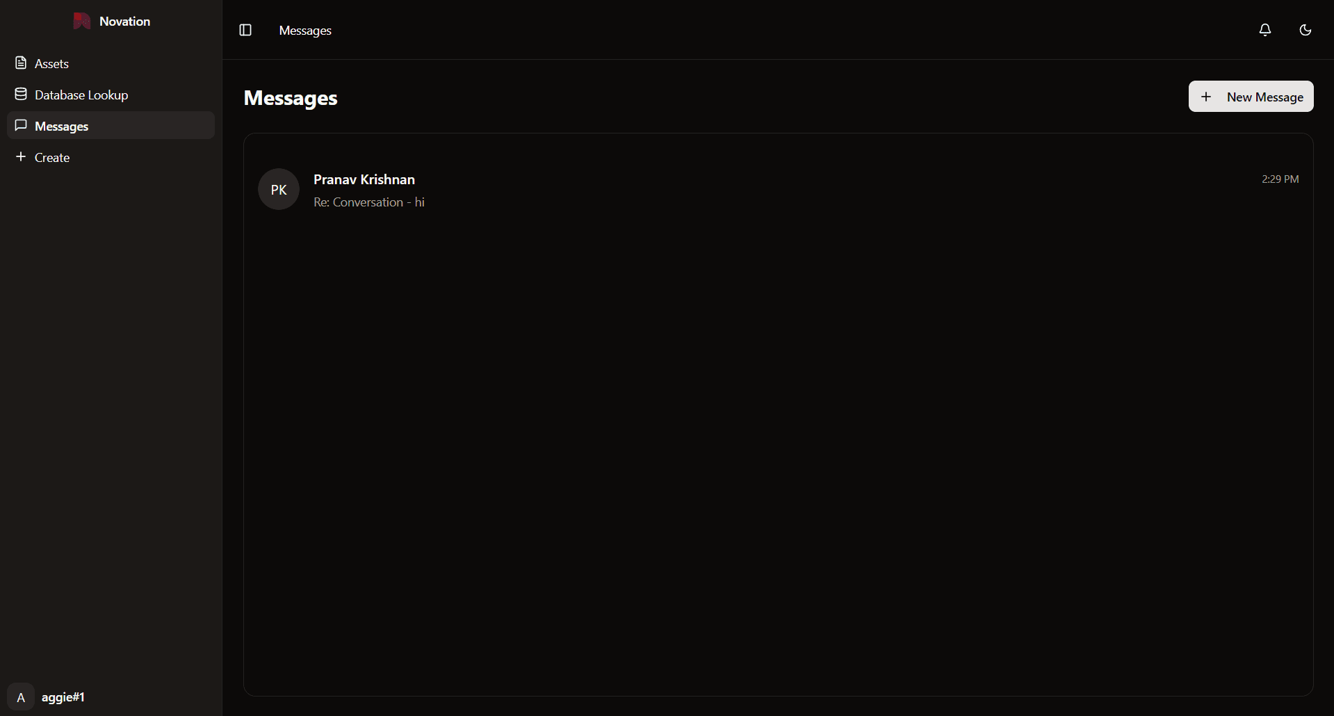 App screen 3 - dark mode